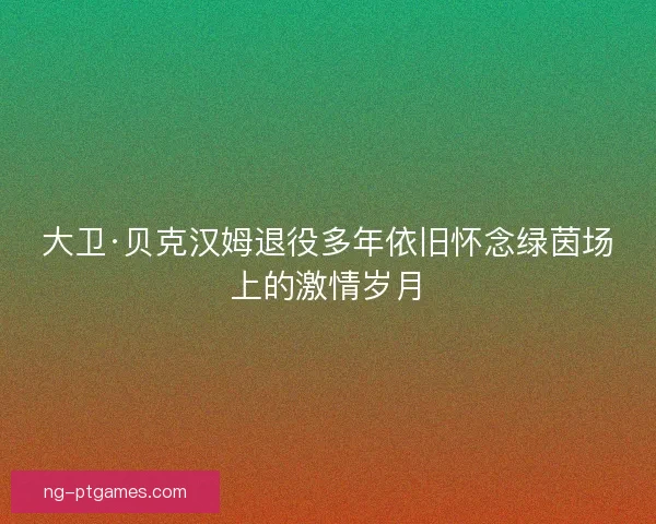 大卫·贝克汉姆退役多年依旧怀念绿茵场上的激情岁月 大卫·贝克汉姆退役多年依旧怀念绿茵场上的激情岁月